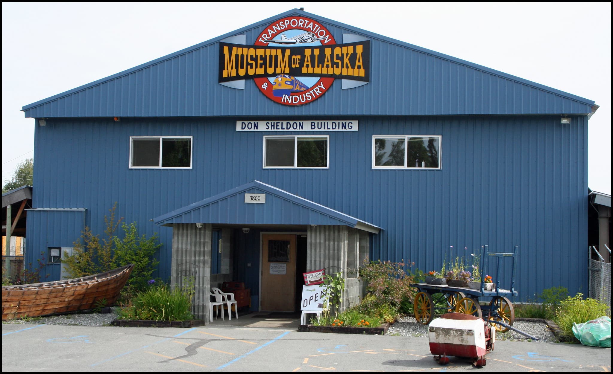 Exterior of the Museum of Alaska Transporation & Industry